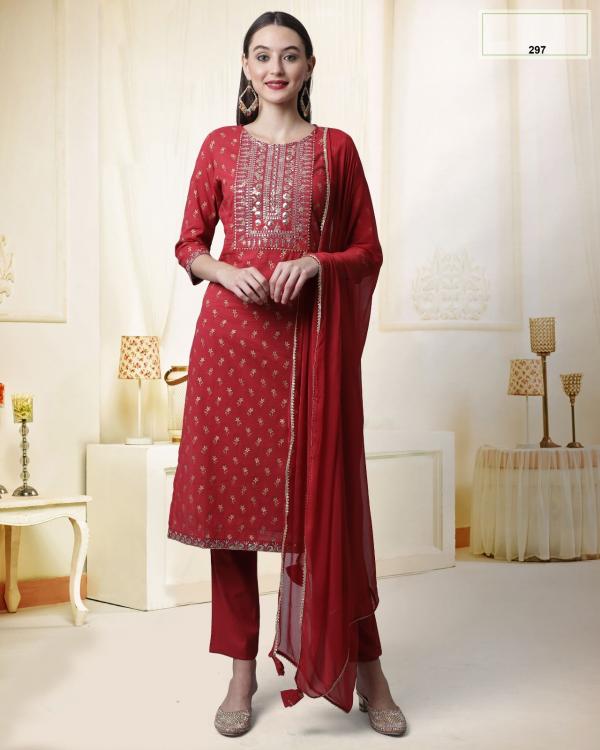 Eliza 273 Fancy cambric Kurti With Bottom Dupatta Collection